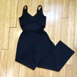 Zara Open Back Wide Leg Jumpsuit